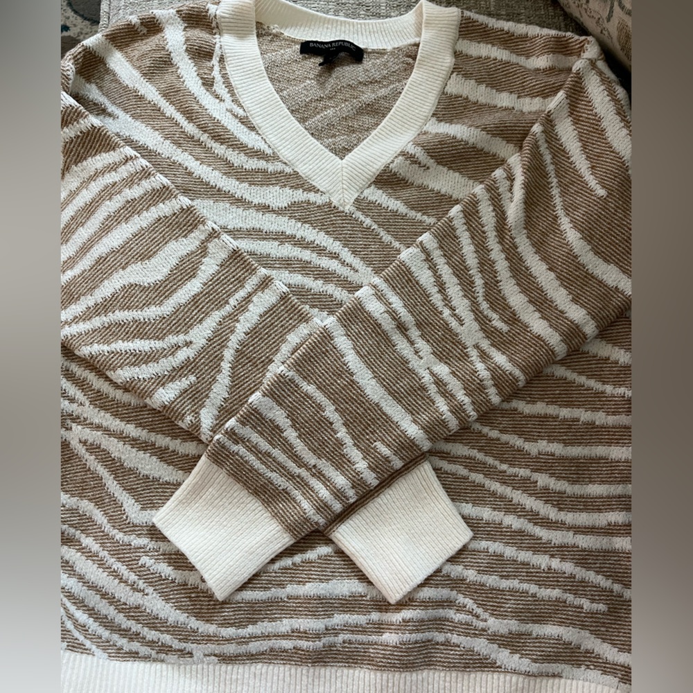 Zebra Print Sweater